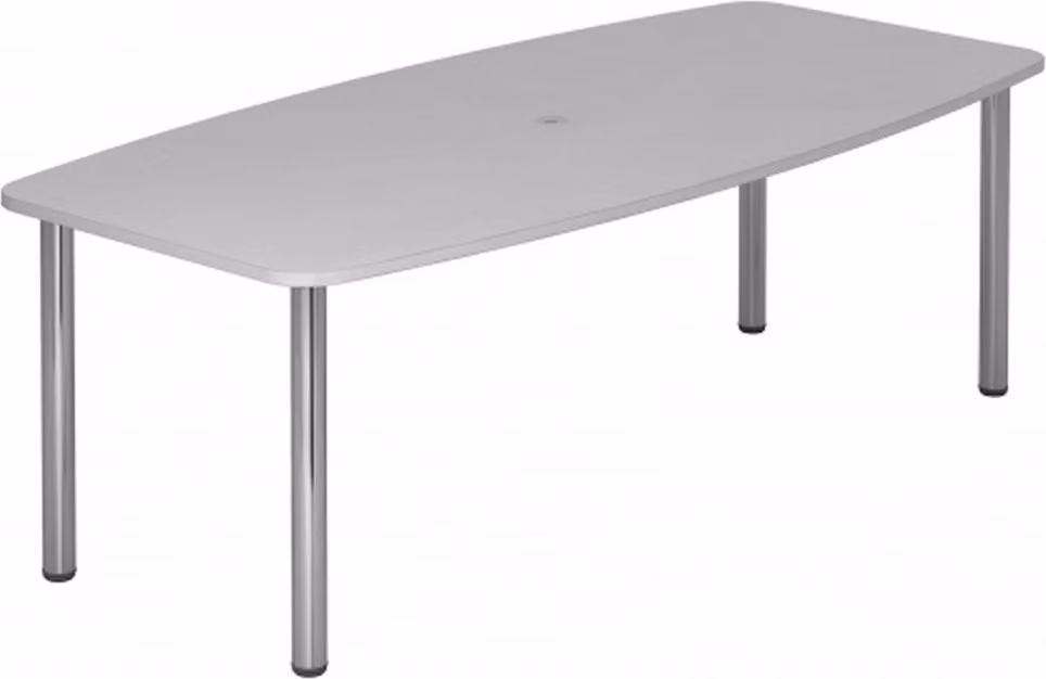 HAMMERBACHER VKT22C/5 Konferenzt.Chrom 220cm L.grau
