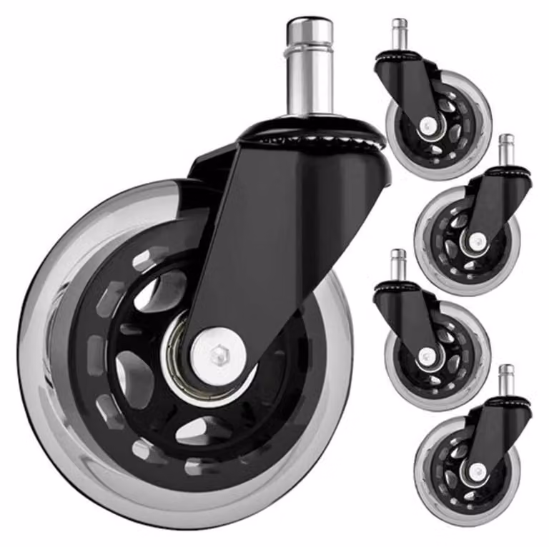 Ruote per sedia da ufficio - 5 pz. Malatec 22077