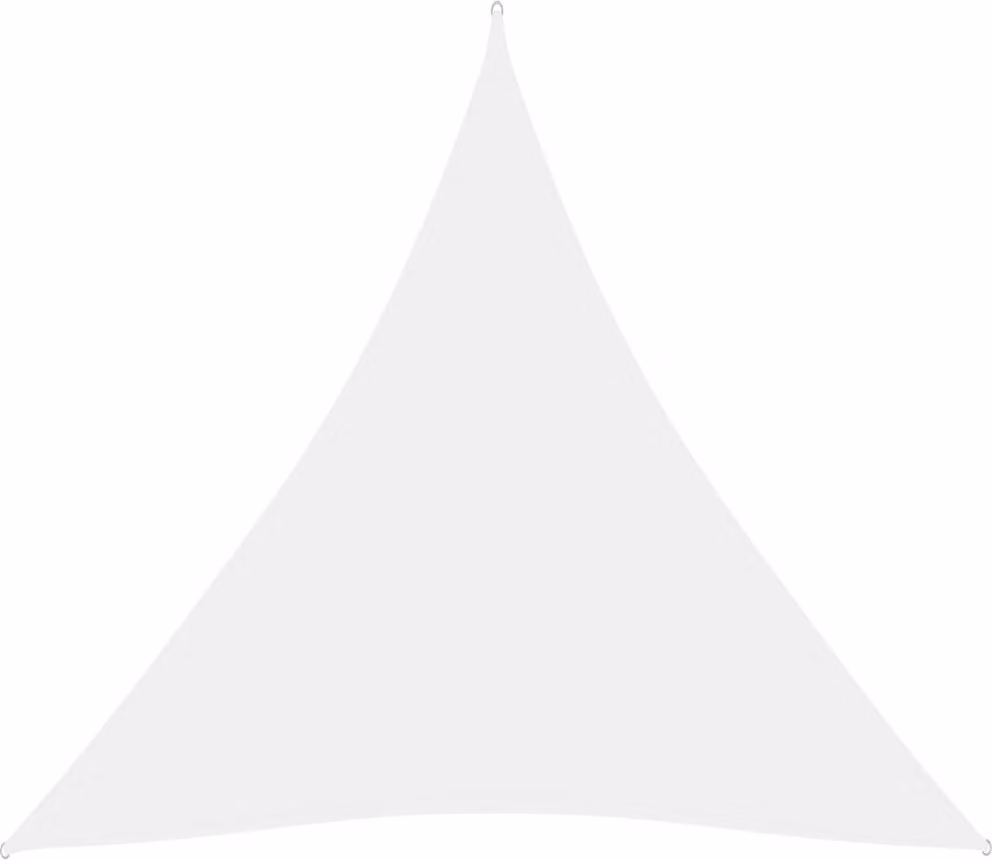 The Living Store Tenda da sole in tessuto Oxford Triangolare 3,6x3,6x3,6 m Bianco