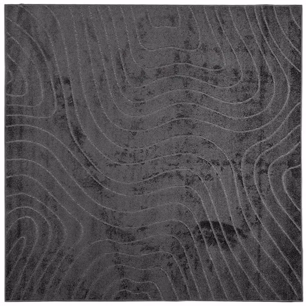 Tappeto vidaXL PALMERAS Antracite per interno ed esterno, quadrato, lavabile e antiscivolo, L/P: 240 x 240 cm – 2
