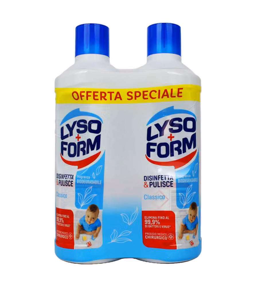 Lysoform Casa Disinfetta e Pilisce Classico 2pz da 1100ml