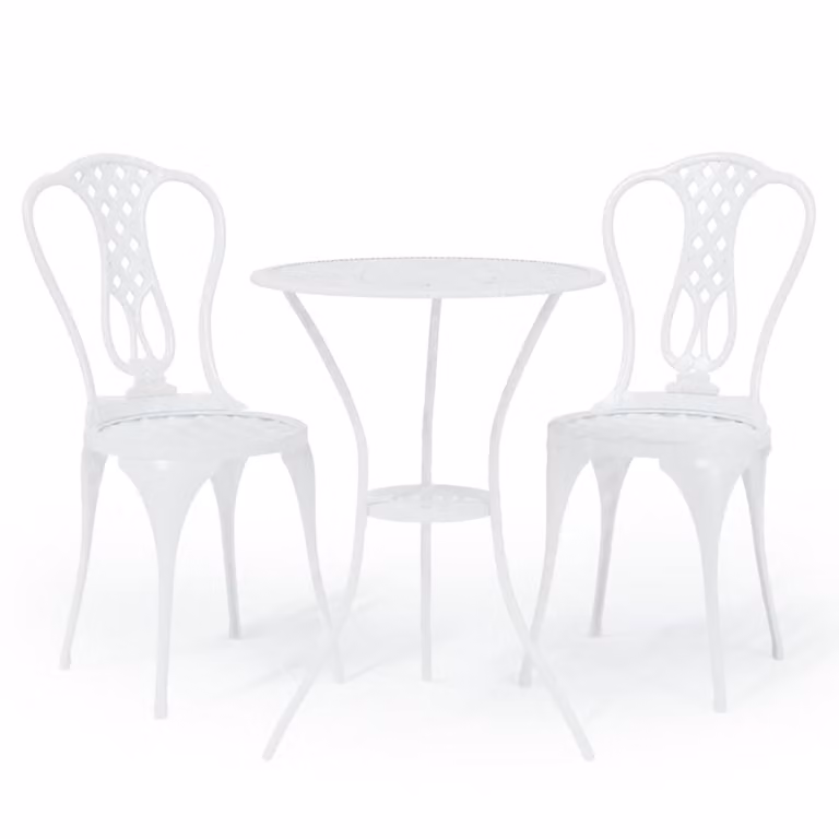 Set da Bar 3 pz in Alluminio Pressofuso Bianco