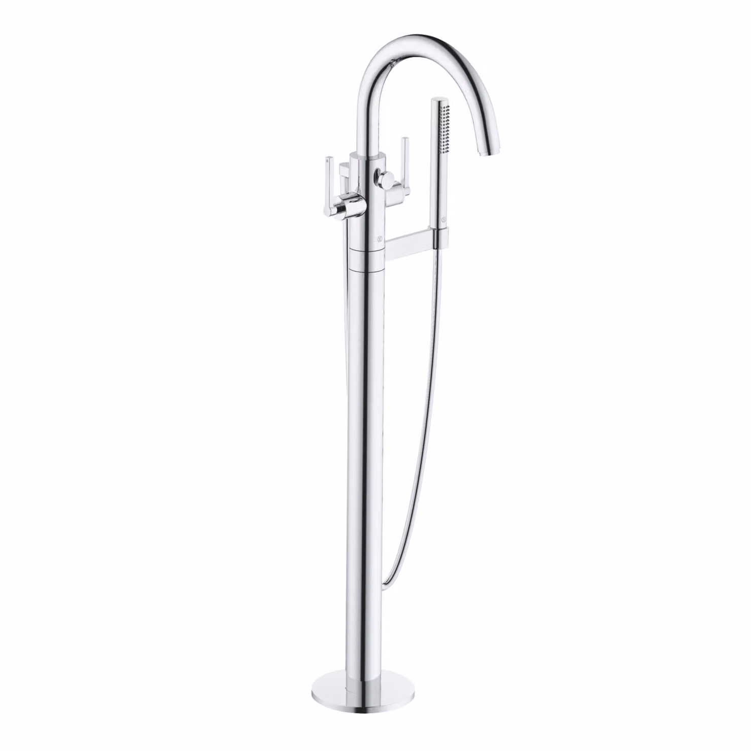 KLUDI NOVA FONTE PURISTIC Mitigeur de bain et de douche, montage sur pied pour baignoire en pose libre, 205900515, 205900515