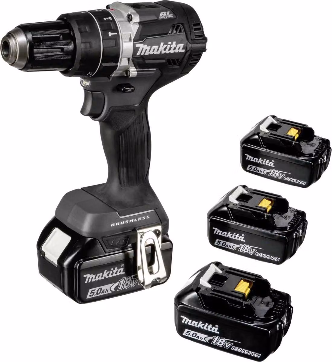 Trapano a percussione a batteria Makita DHP484T4JB nero