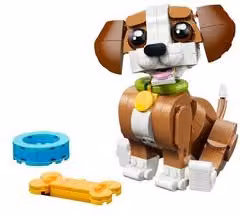 LEGO Creator 3 in 1 Adorabili animali: cagnolino giocoso 31382 con 336 pezzi – 1