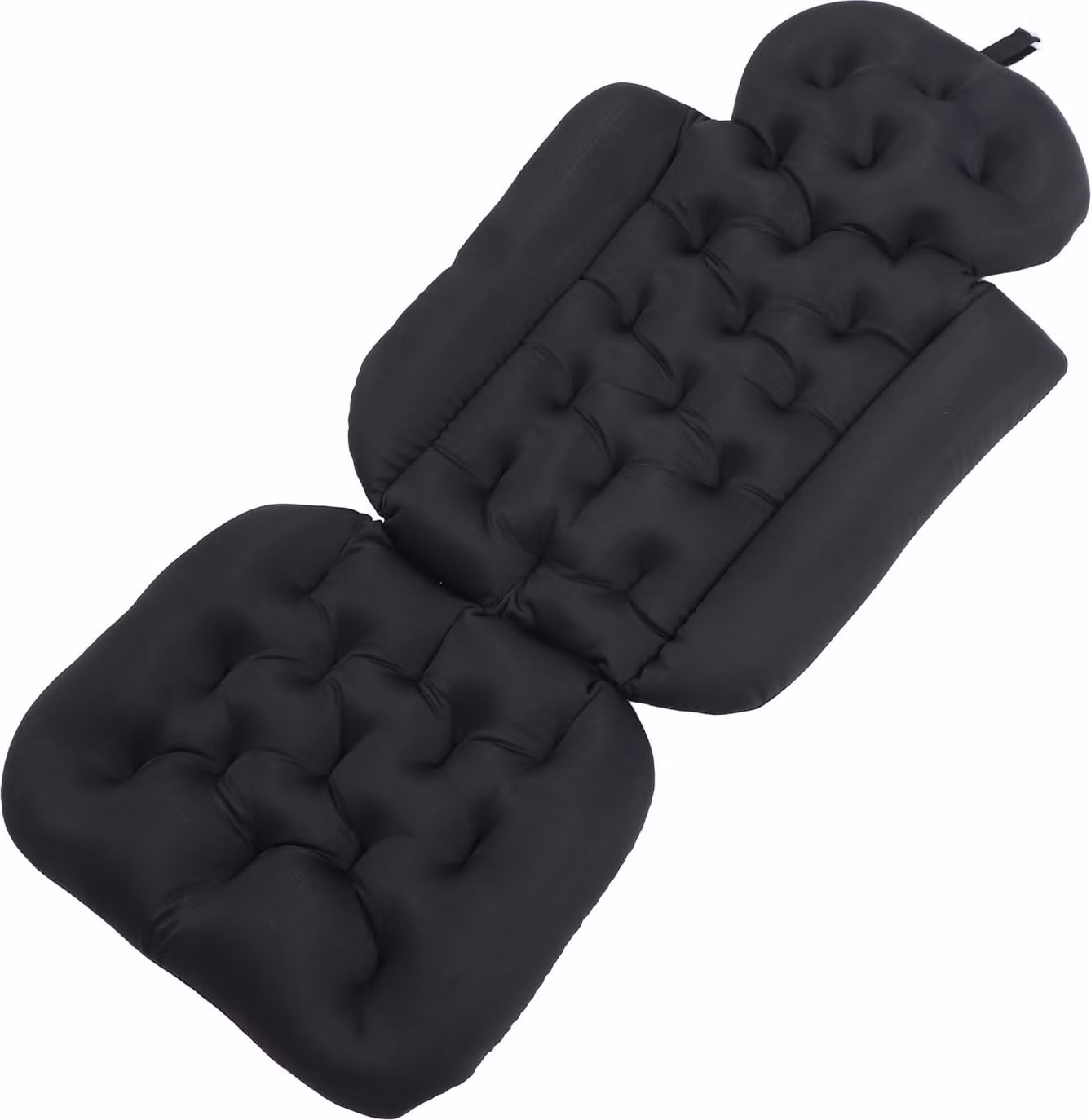 Cuscino da bagno per tutto il corpo, versatile, pieghevole, traspirante, ad asciugatura rapida, elastico, morbido, vasca da bagno per piscina, spa, outdoor, nero