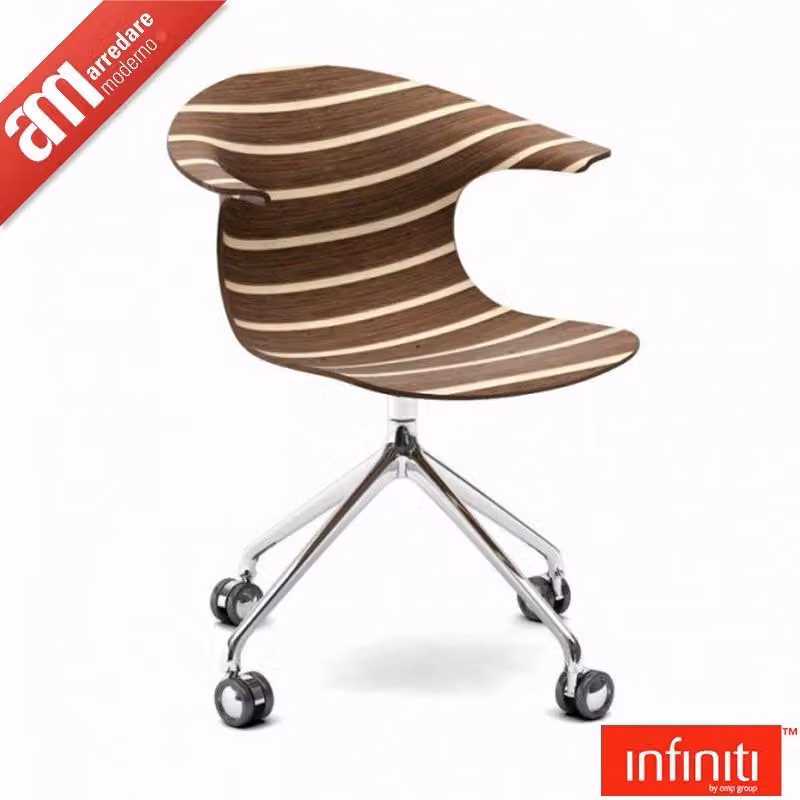 Sedia Loop 3D Vinterio Swivel with castors Infiniti Design