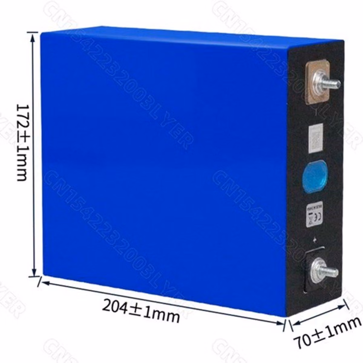 Accu 3.2V 320Ah LiFePO4 - Cella LFP ricaricabile - Per veicoli elettrici, impianti solari e camper