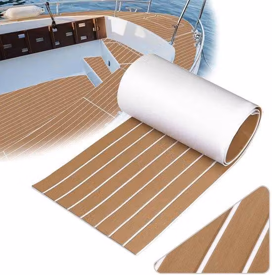 Pavimento antiscivolo in teak con schiuma EVA resistente all'umidità