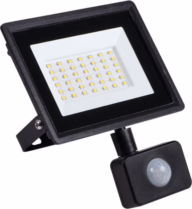 Proiettore alogeno a LED con sensore 30W IP44 31399 neutro MiLEDo