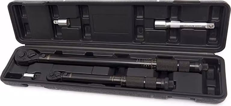 Set chiavi dinamometriche 1/2'' 1/4”, 5-210Nm, con prolunga 125 mm e adattatore, 5 pezzi Hbm Olanda