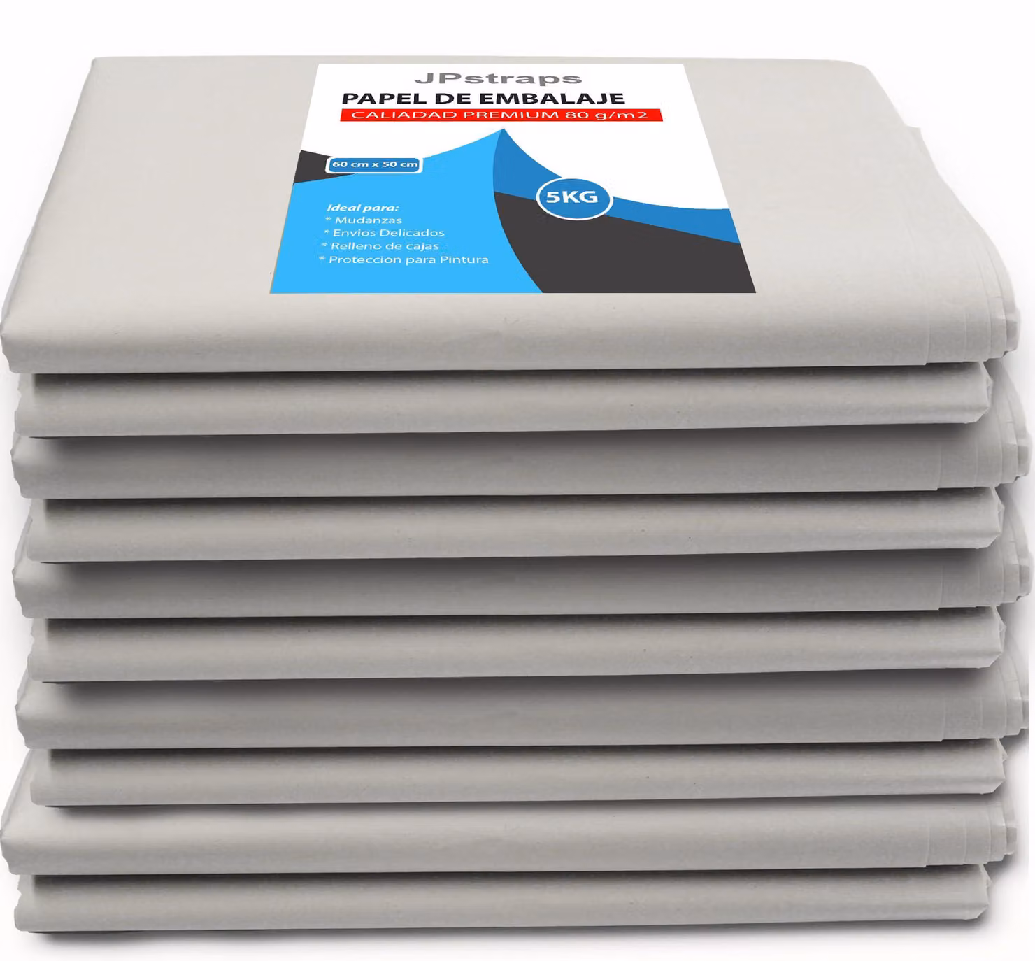 Carta da imballaggio, 5 kg, formato 60 x 50 cm, grammatura 80 g/m², per il trasporto