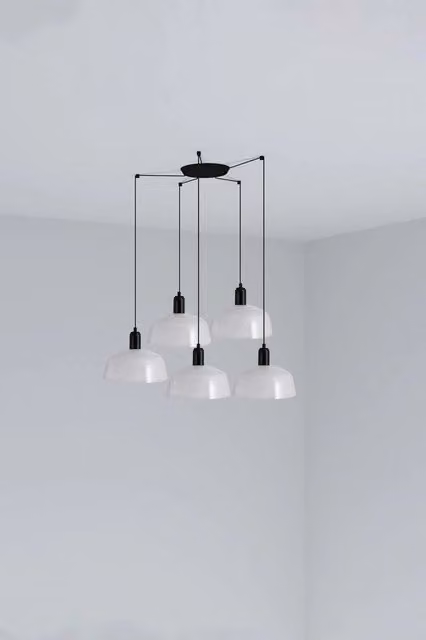 TATAWIN M metallo 5L Lampada a sospensione bianca