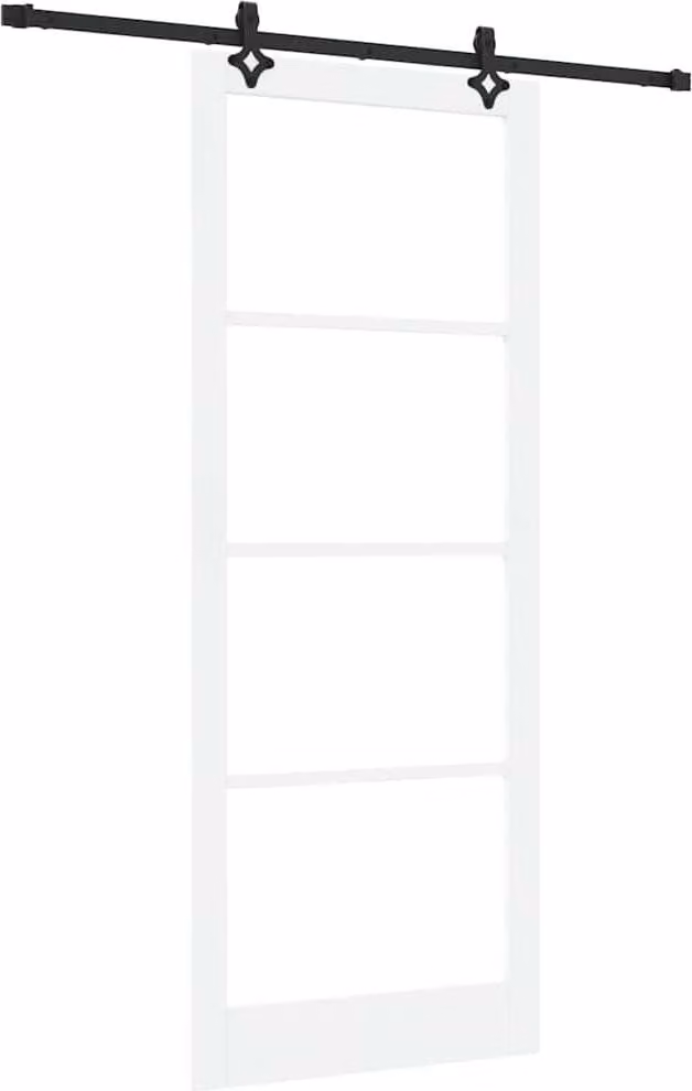 Porta scorrevole ORKDAL Bianco e Nero 93 x 232 cm