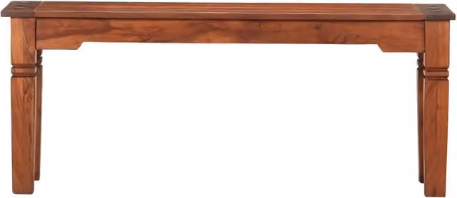 Panca in legno massello di acacia vidaXL marrone stile rustico L: 110 cm, P: 35 cm, H: 45 cm
