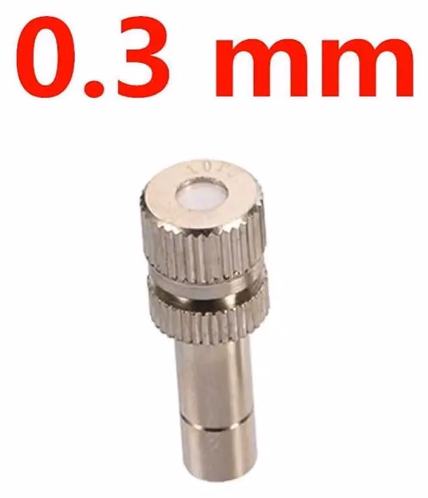 Ugelli antinebbia, design con sistema di connessione rapida, robusta struttura in ottone, 0,3 mm