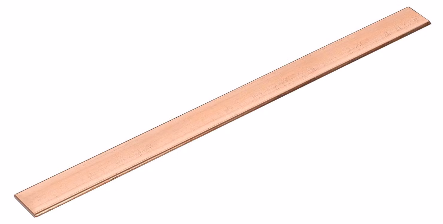 Barra piatta in rame, dimensioni 1,5x20x250 mm, per applicazioni elettriche