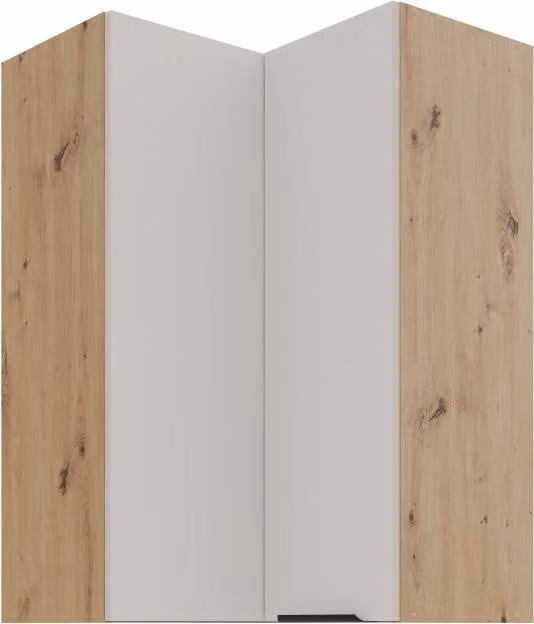 Mobile alto angolare NICOLLA 2 - 60x60 cm, rovere cashmere / artigianale