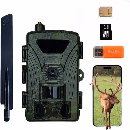 Telecamera di sorveglianza per la fauna selvatica - Visione notturna - Rilevatore di movimento - Osservazione degli animali - Telecamera da esterno - Osservazione della natura - Fotografia naturalistica - Registrazione delle tracce degli animali - Sorvegl