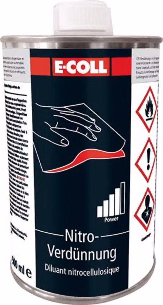 Diluente nitro bottiglia da 500 ml E-COLL