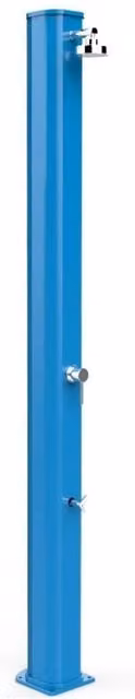 Doccia Solare Big Jolly Arkema Design in Alluminio Blu con Lavapiedi da 40 Litri Cv-A320/5012