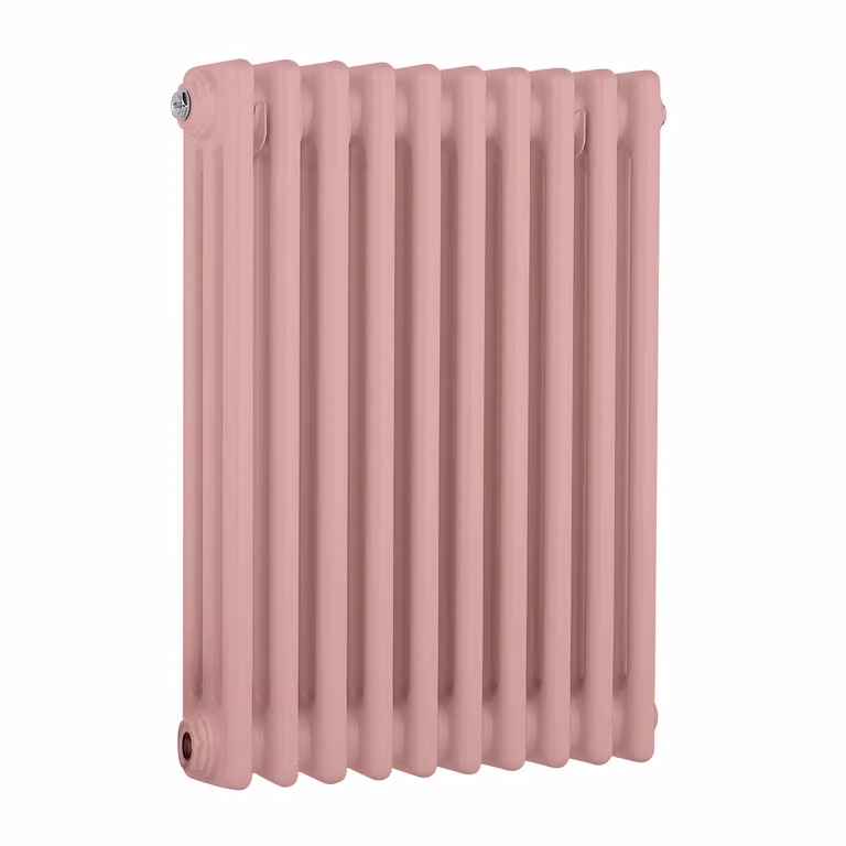Radiatore Orizzontale a Colonne (3 Colonne) 600mm x 425mm - Rosa (Camellia Rosa) - Regent
