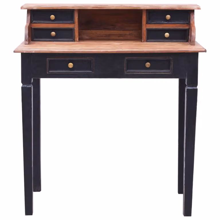 Scrivania con cassetti 90x50x101 cm in legno massiccio di recupero