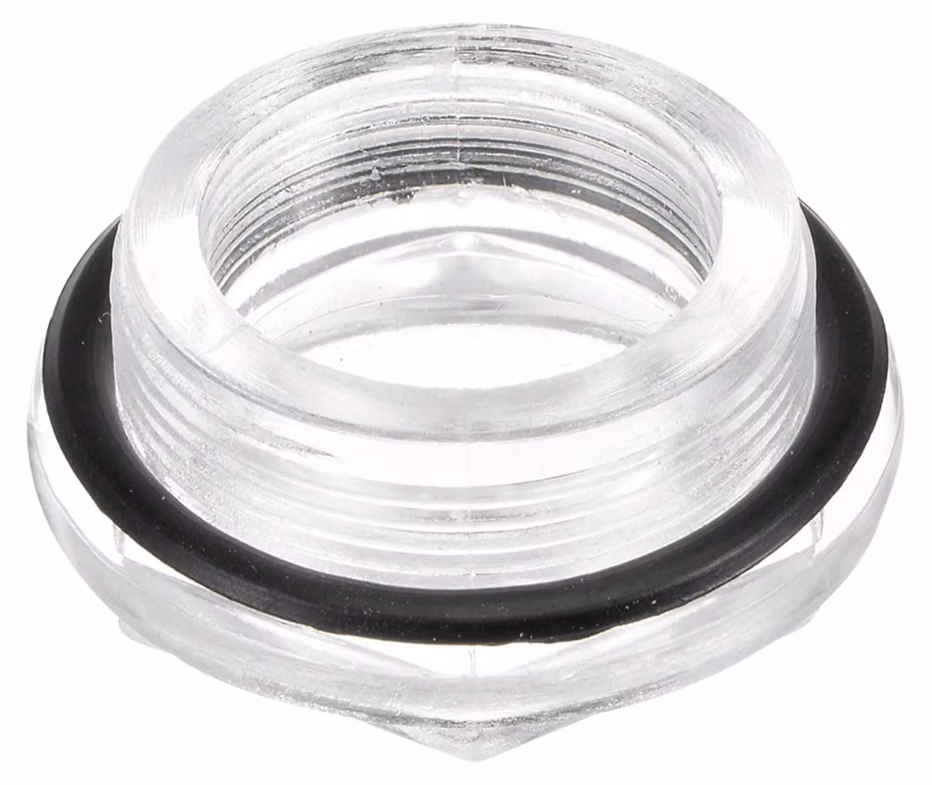 Spia di controllo del livello dell'olio per compressore d'aria, filettatura M36 x 1,5 mm, realizzata in plastica con o-ring in gomma