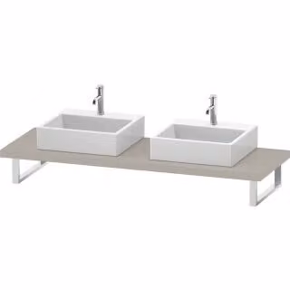 Consolle Duravit DuraStyle 80-200x55cm, 2 fori, spessore 4,5 cm, corda