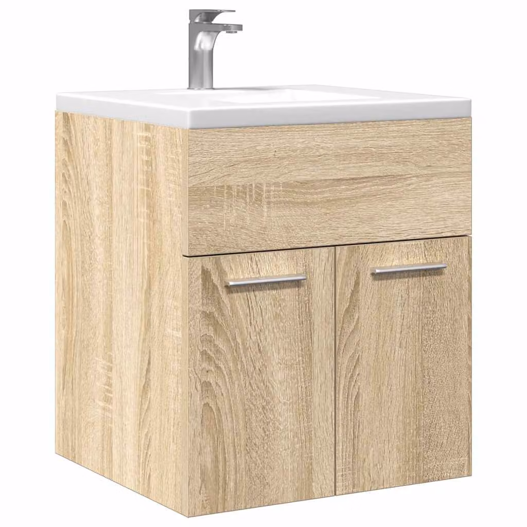 Mobile Lavabo da Bagno vidaXL in Rovere Sonoma, L 41 cm x P 38,5 cm x H 46 cm