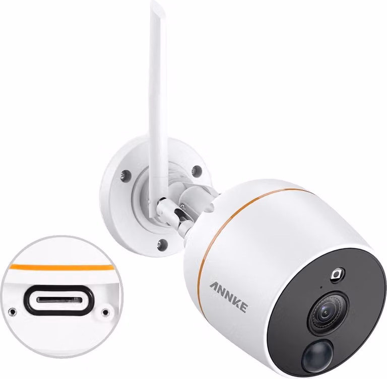Telecamera IP di sicurezza, 1080P Full HD, rilevamento del movimento PIR, visione notturna fino a 30 m, audio bidirezionale, connettività WLAN