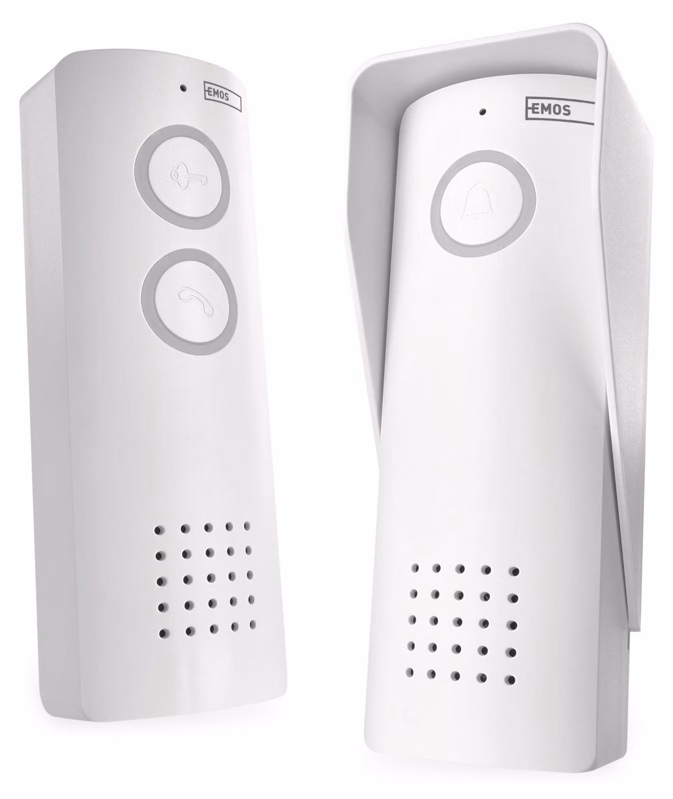 Set citofono audio EMOS, wireless, con modulo di controllo remoto, alimentazione con batteria Li-Ion da 3,7 V, bianco, H1087