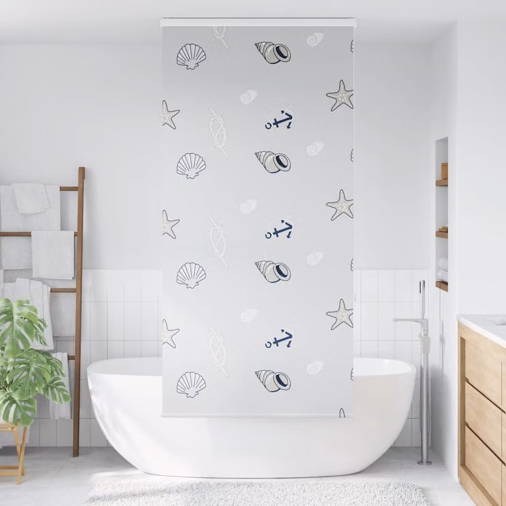 Tenda a Rullo Doccia Cassonetto 90x240 cm Larghezza Tessuto