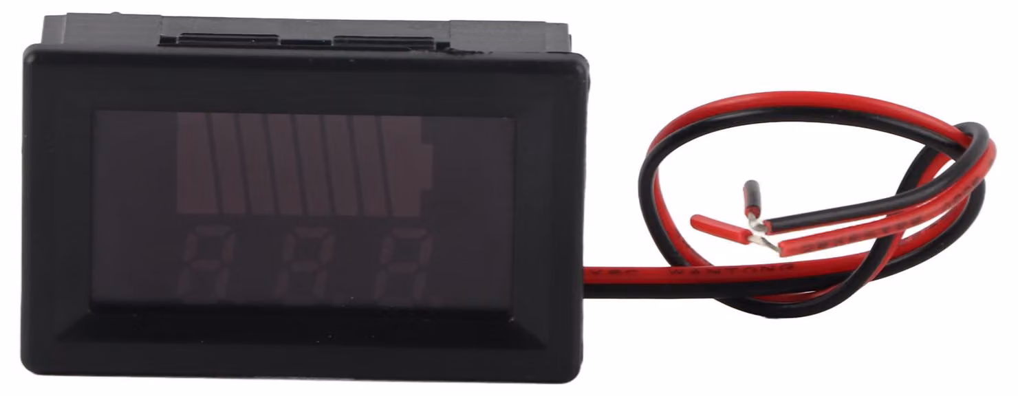 Misuratore di tensione per apparecchiature elettriche digitali CC Display Batteria al litio Voltmetro 12V-60V (rosso)