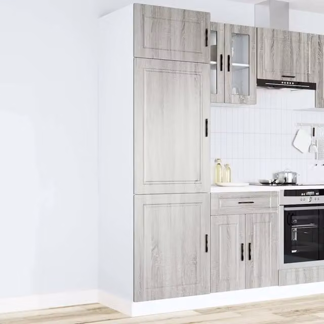 Armadio da Cucina Porto Grigio Sonoma in Legno Multistrato 854113