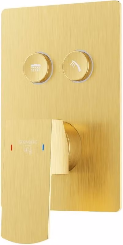 Steinberg Série 342 Set de montage final, pour baignoire/douche, 2 consommateurs, 120x180mm, 34222213BG, 34222213BG