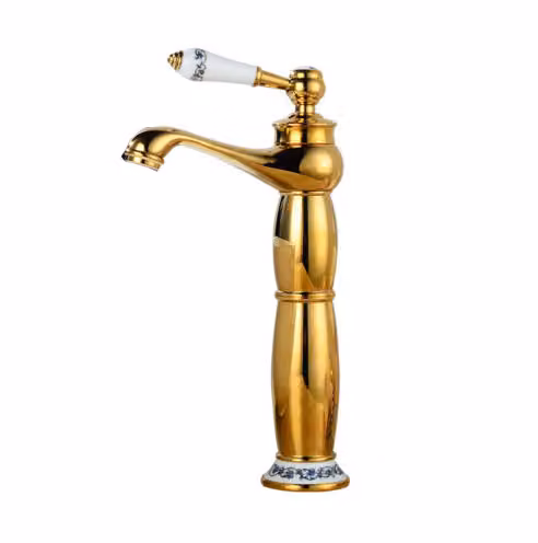 LAUFERI VENUS miscelatore per lavabo freestanding dorato