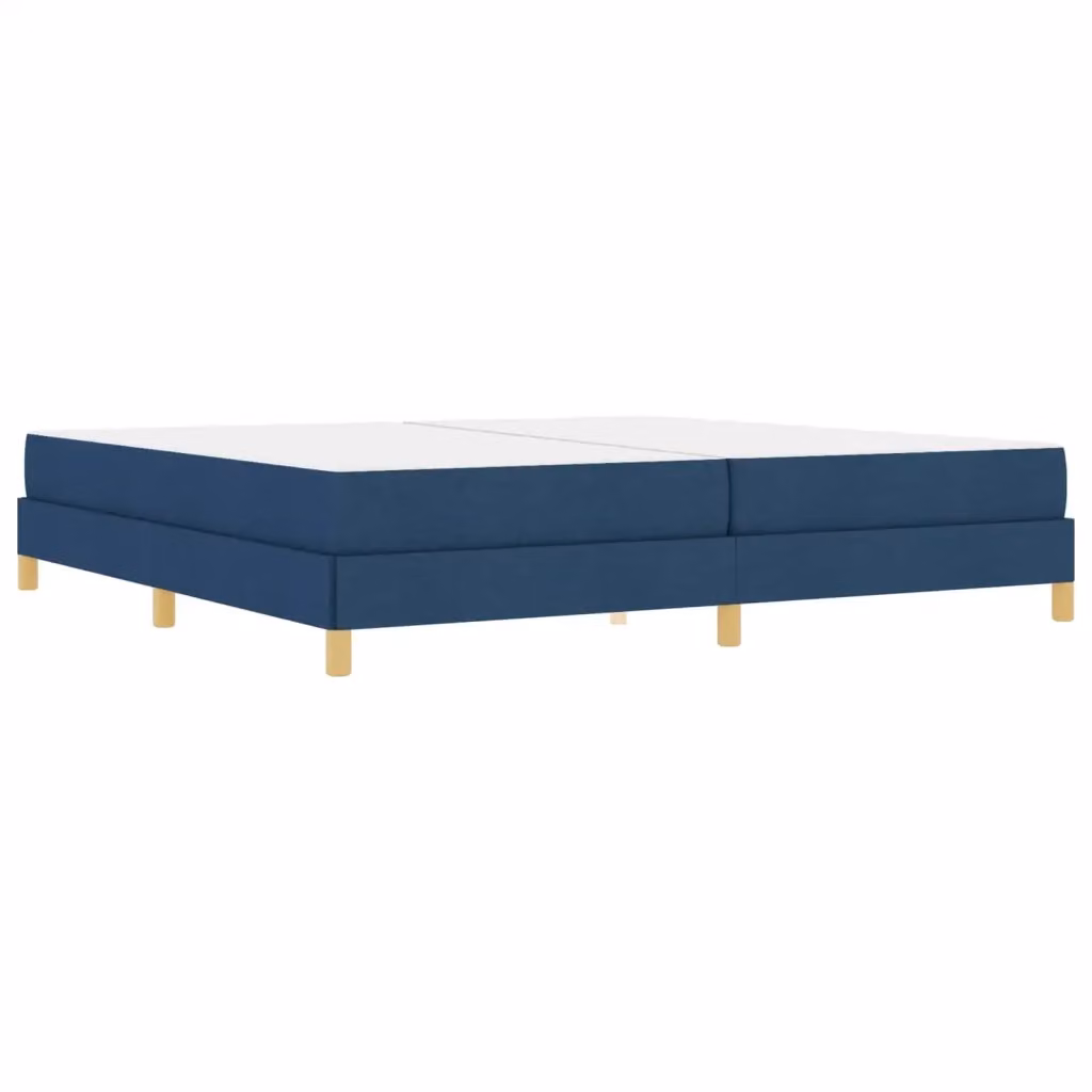 Letto a molle con materasso vidaXL in tessuto blu L 200 cm x P 200 cm x H 280 cm – 2
