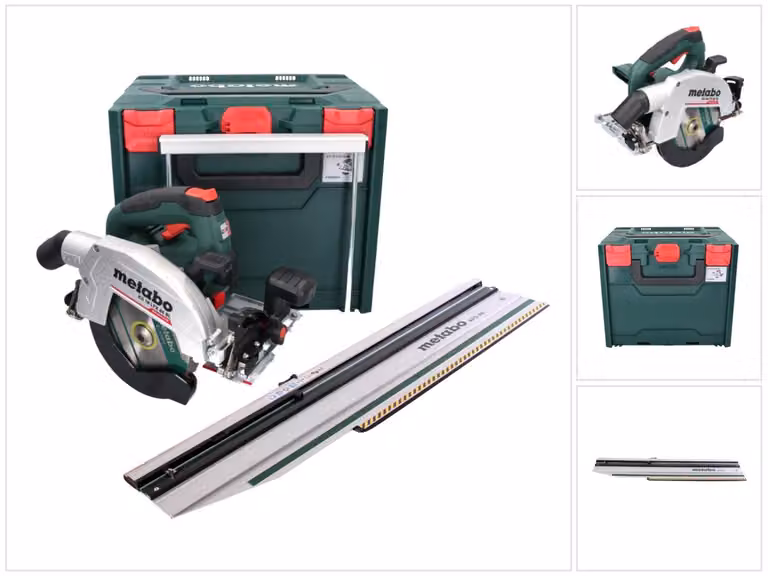 Metabo Set KS 18 LTX 66 BL Akku-Handkreissäge metaBOX 340 mit Kappschiene KFS 44