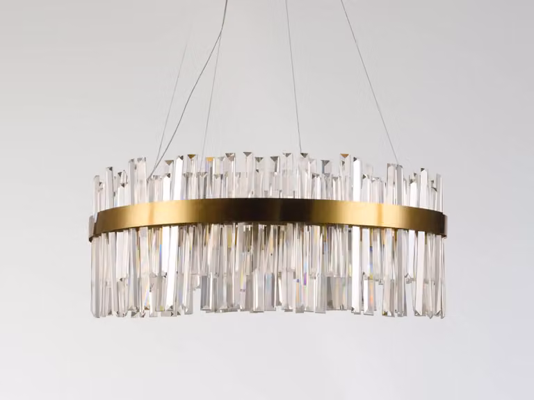 Lampadario a cristalli LED con telecomando, 110W - J6333/C