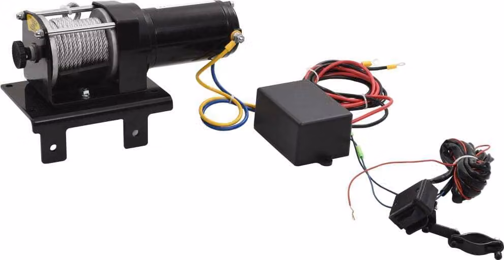 Verricello Elettrico 12 V 1360 kg Piastra Rullo Telecomando