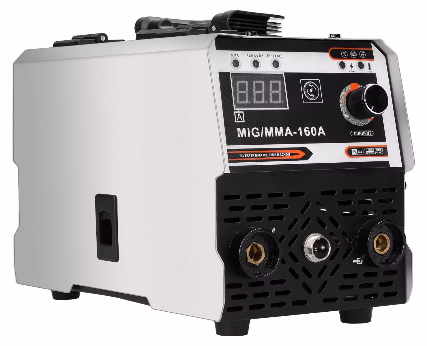 Saldatrice - MIG/MMA 2-in-1 - 160 A - Con gas di protezione - Inverter a corrente continua IGBT - Alimentazione automatica del filo - Corrente regolabile - Spina europea