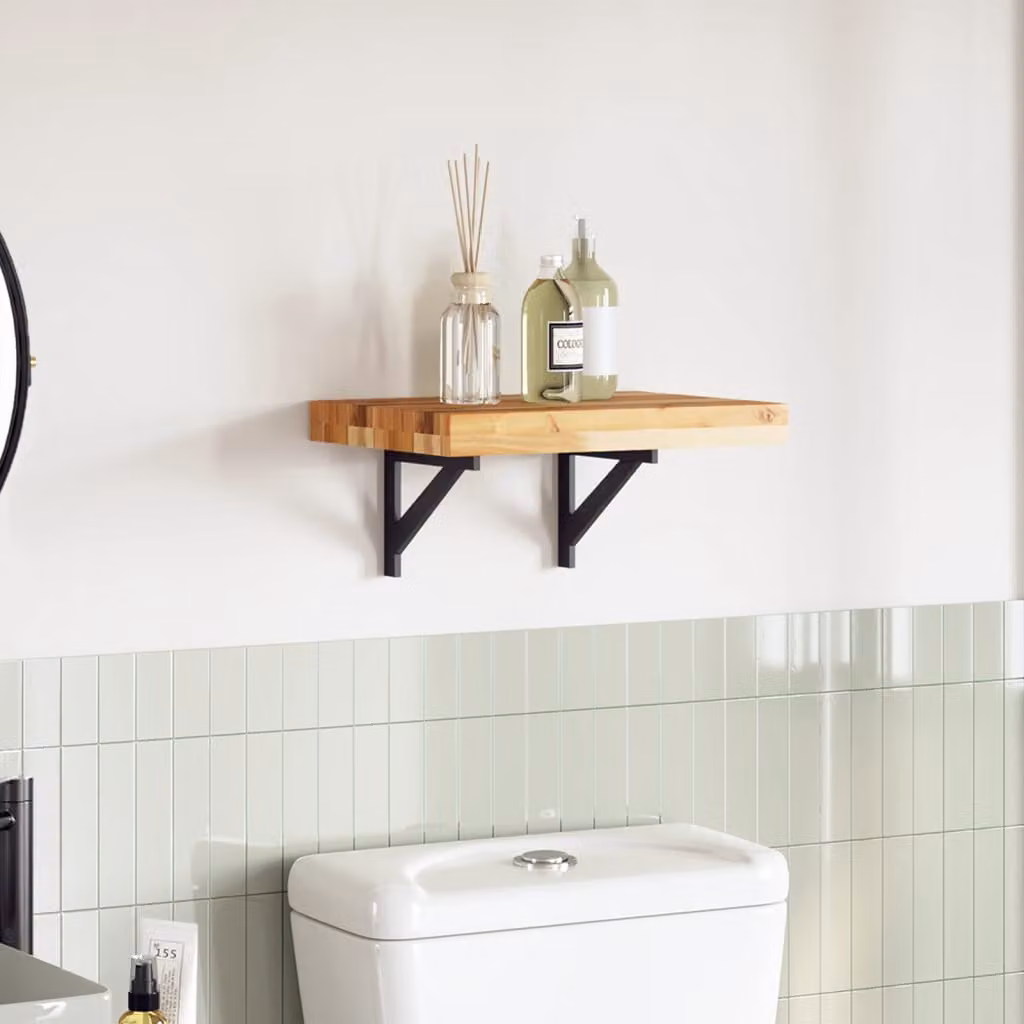 vidaXL Piano per Tavolo Rettangolare in Legno di Acacia Oliato, Marrone, L: 60 cm, P: 30 cm, H: 4 cm
