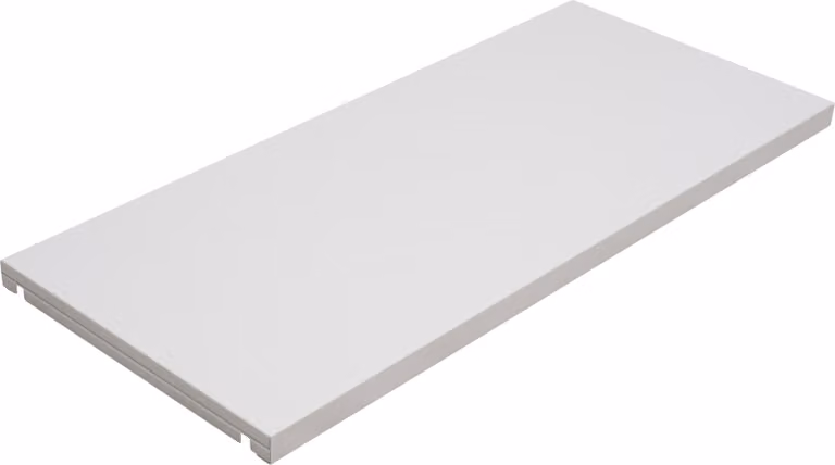 Ripiano STIER, per armadio con serranda avvolgibile 1400x1000x450 mm, portata 50 kg, con possibilità di fissaggio per cartelle sospese
