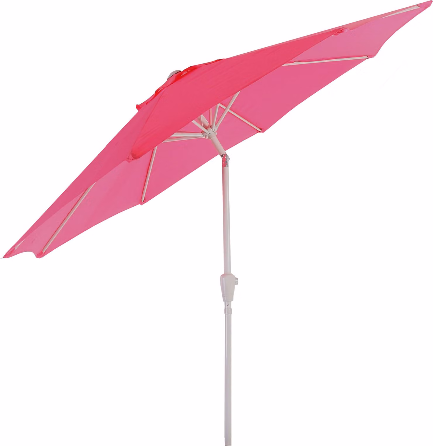 Ombrellone N18, ombrellone da giardino, Ø 2,7 m inclinabile in poliestere/alluminio 5 kg ~ rosa