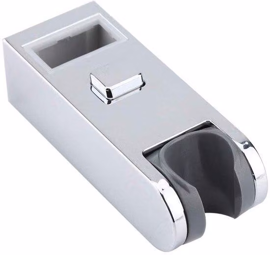 Supporto per soffione doccia in plastica ABS, regolabile, con finitura cromata resistente alla corrosione, dimensioni 30 x 15 cm, facile da installare