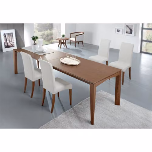 Tavolo Matrix rettangolare allungabile Friulsedie con piano in legno