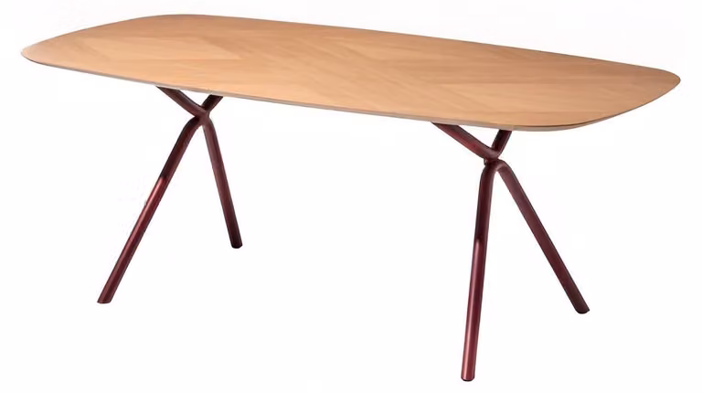 Moderne Esstisch Robuste Holzplatte Designer Esszimmer Möbel