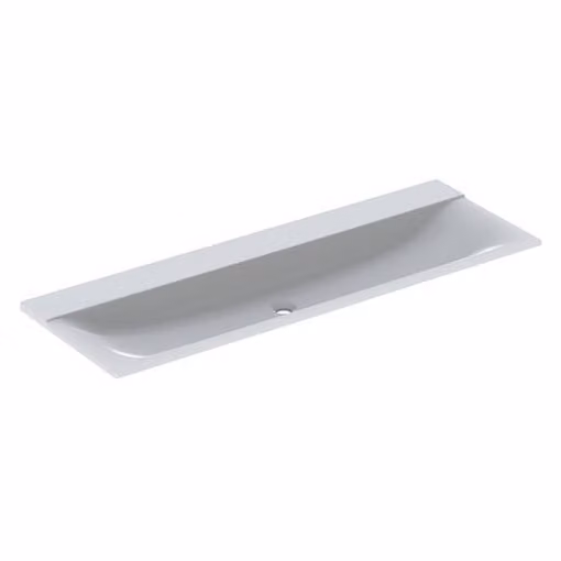 Geberit Xeno 2 lavabo sans trou pour robinet, sans trop-plein, 140x48cm, blanc, 500276001, 500.276.00.1, 500.276.00.1