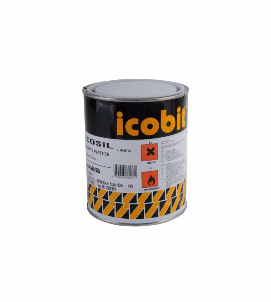 Icobit Cemento Plastico 5 kg - Riempitivo Impermeabile per Crepe